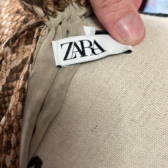Zara Halter Snakeskin Print Dress - Picture 5 of 5
